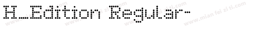 H_Edition Regular字体转换